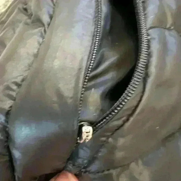 Calvin Klein puffer coat size large black packable lightweight zip down - Picture 9 of 9